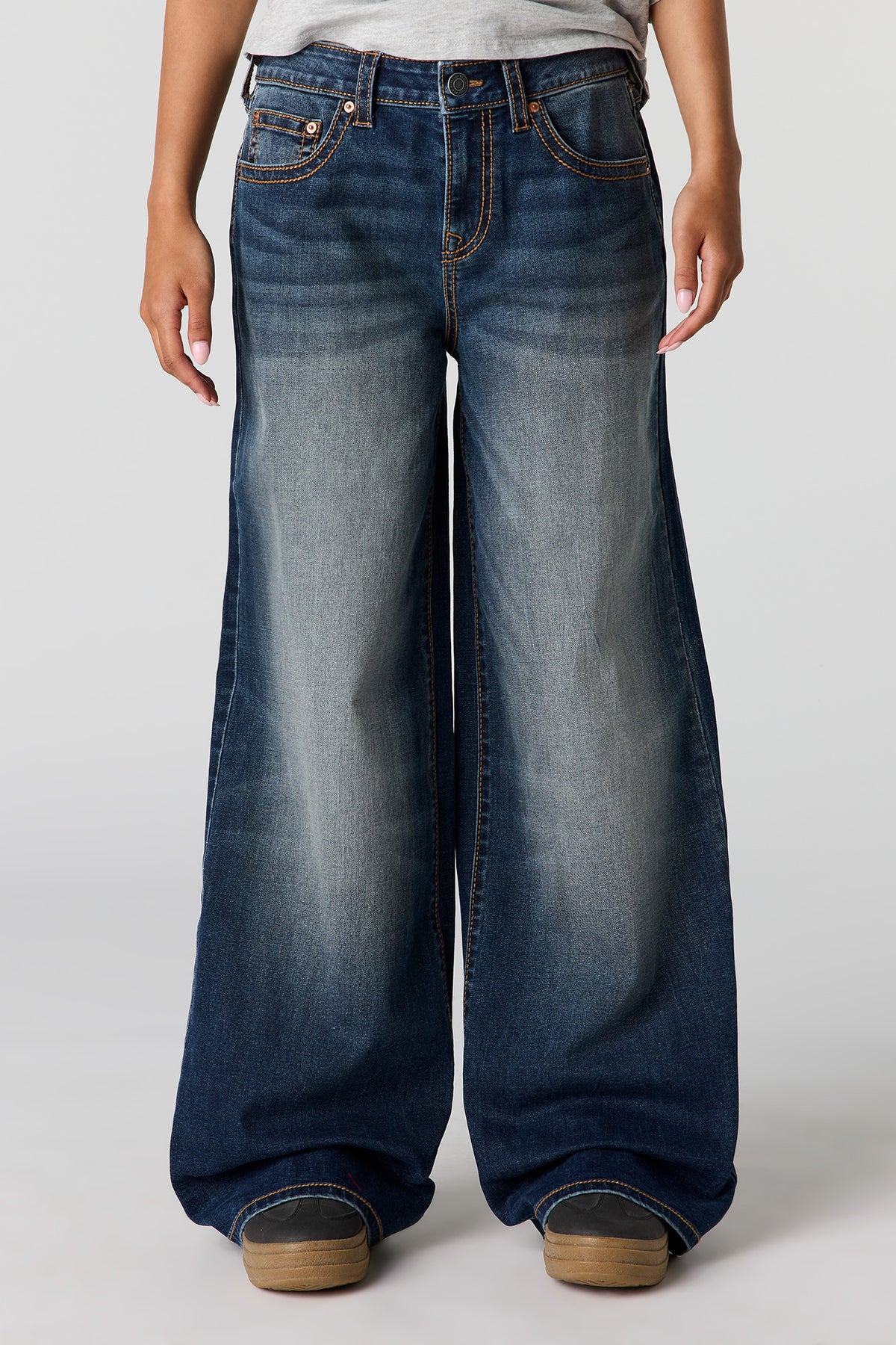 Vue alternative 2. Jean super baggy Soho pâle à taille basse
