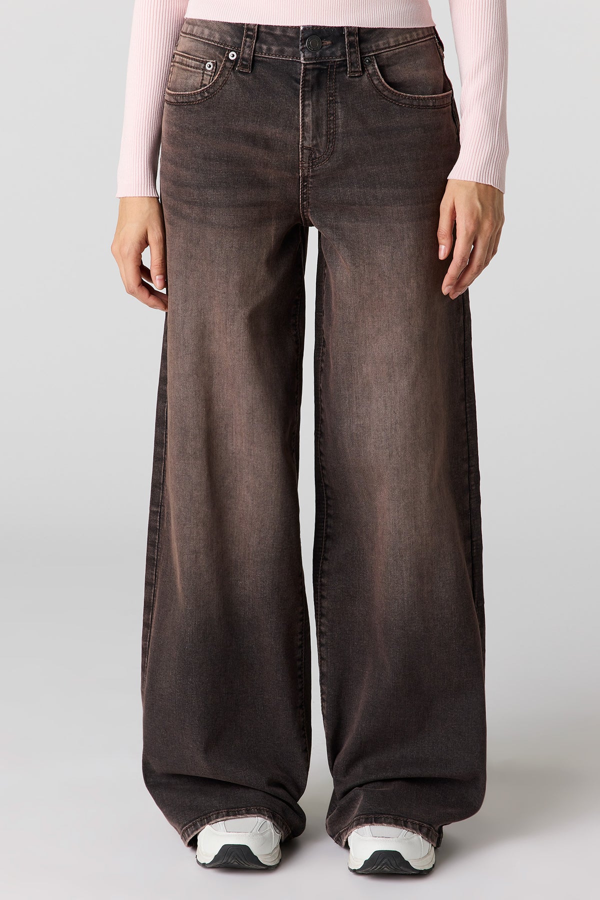 Vue alternative 2. Jean Soho super baggy extensible latté à taille basse
