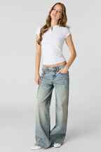 Soho Stretch Mid Rise Super Baggy Vintage Medium Jean