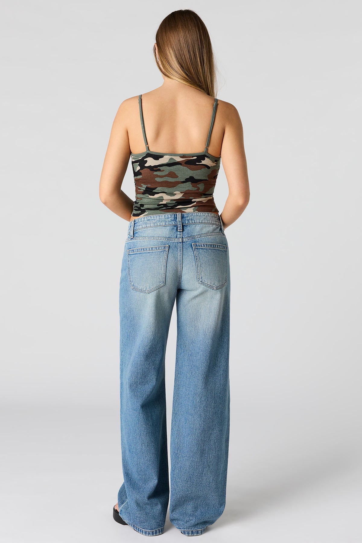 Vue alternative 3. Jean baggy Brooklyn à taille basse délavé vintage moyen
