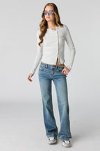 Stretch Low Rise Relaxed Flare Medium Jean