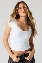 Luxe Heavy Contour Short Sleeve Top