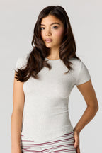 T-shirt côtelé