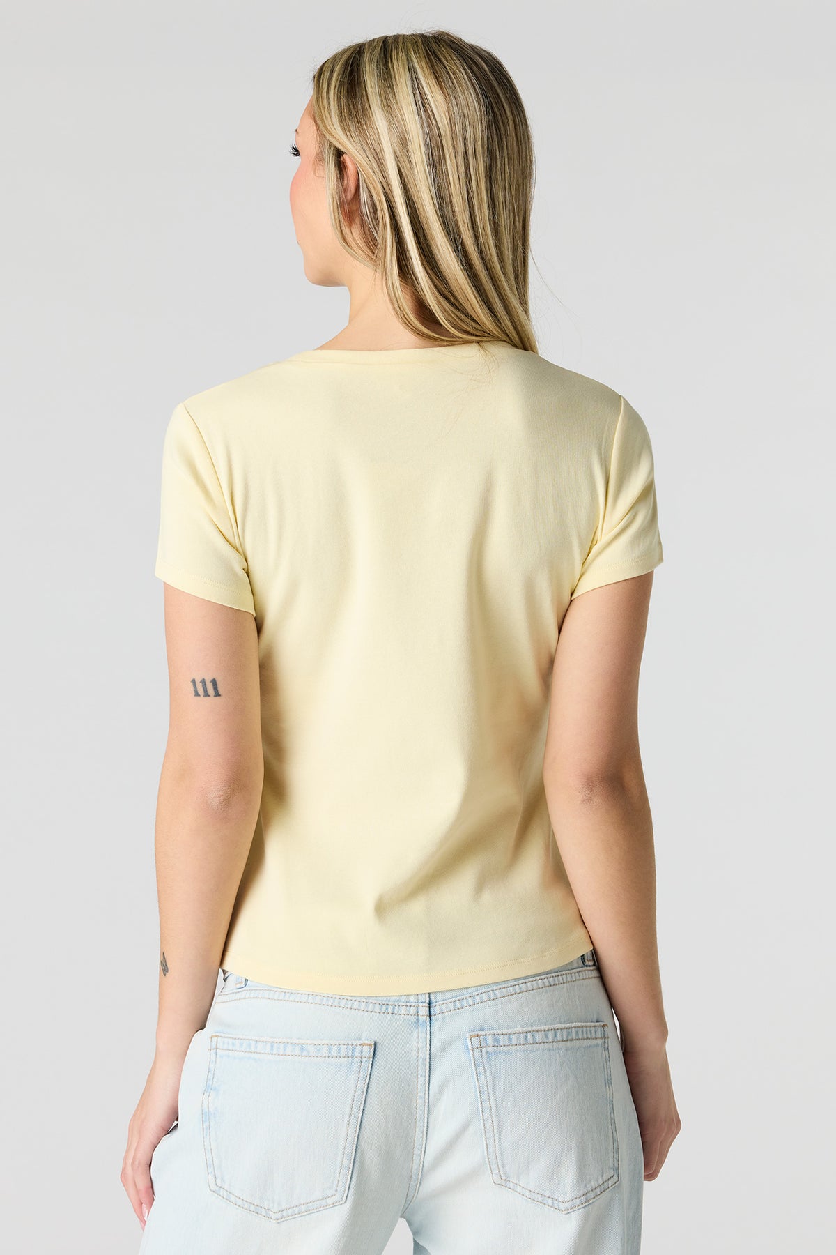 Vue alternative 2. T-shirt côtelé rayé