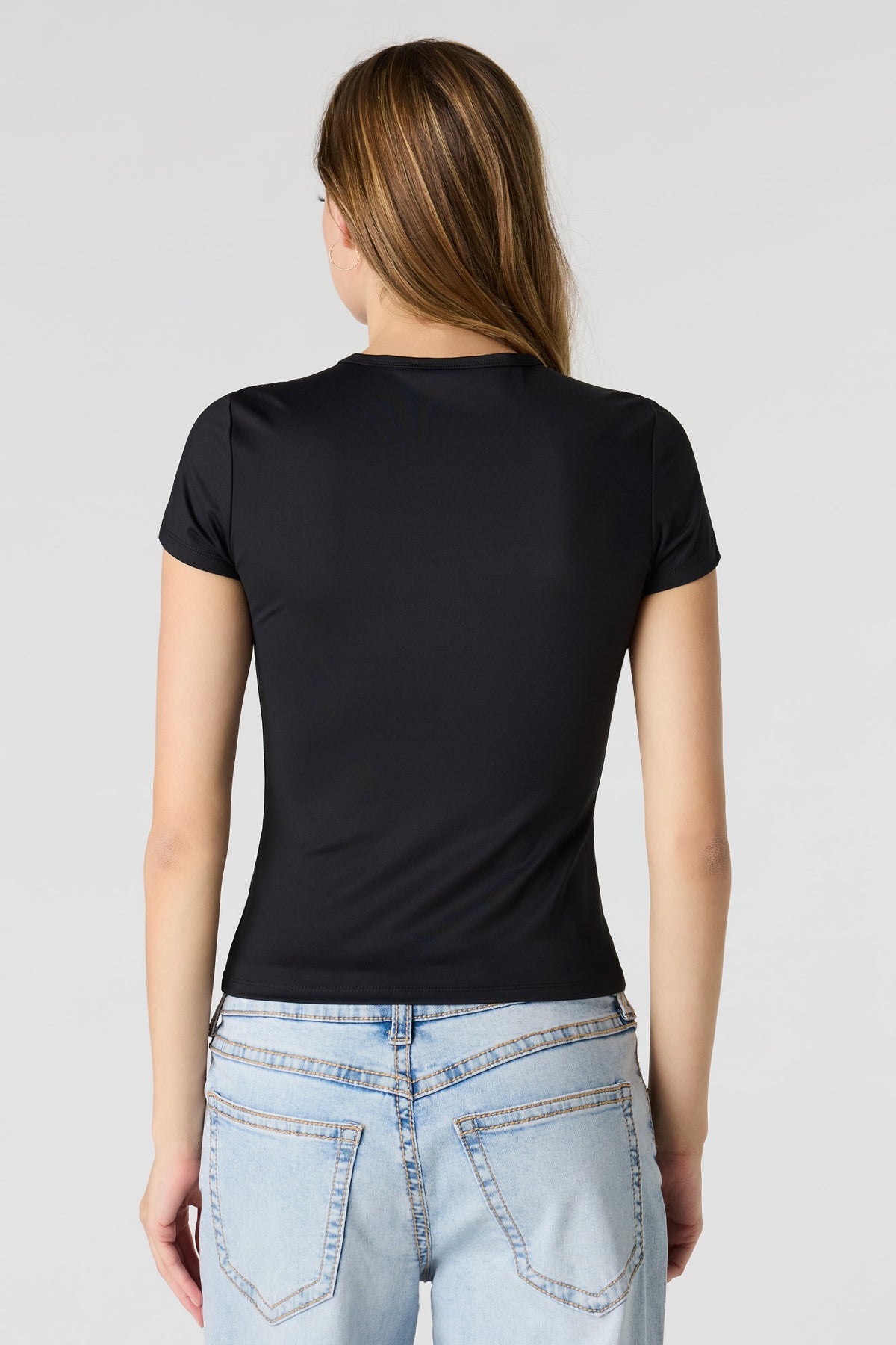 Vue alternative 2. T-shirt profilé en coton lourd de luxe