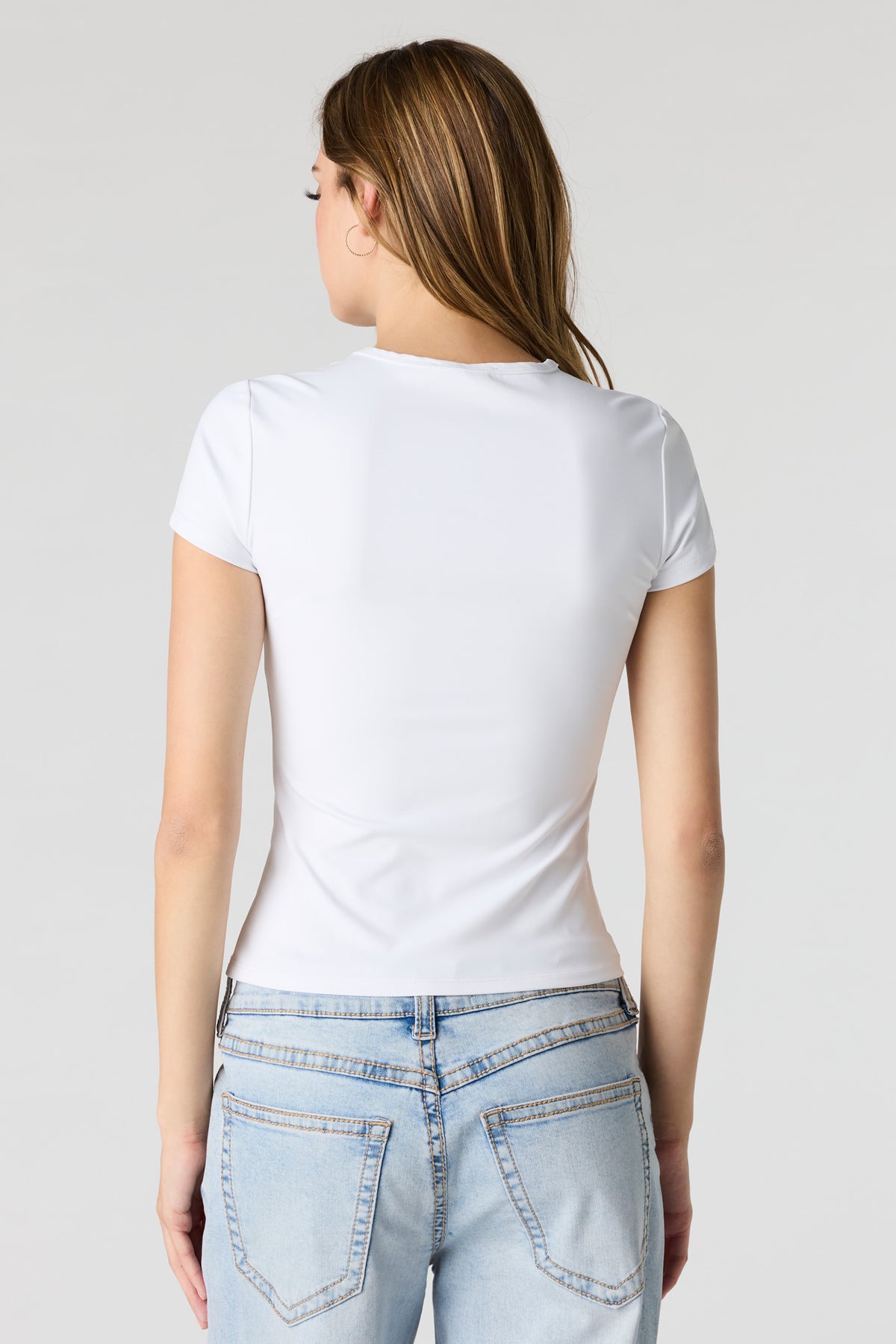 Vue alternative 2. T-shirt profilé en coton lourd de luxe