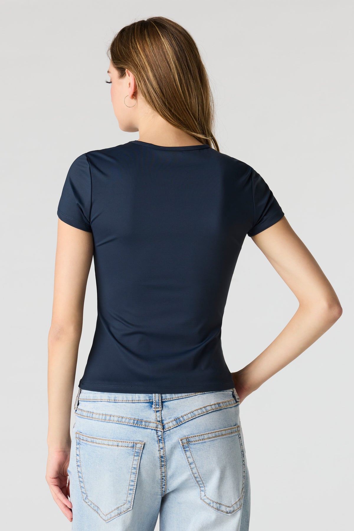 Vue alternative 2. T-shirt profilé en coton lourd de luxe