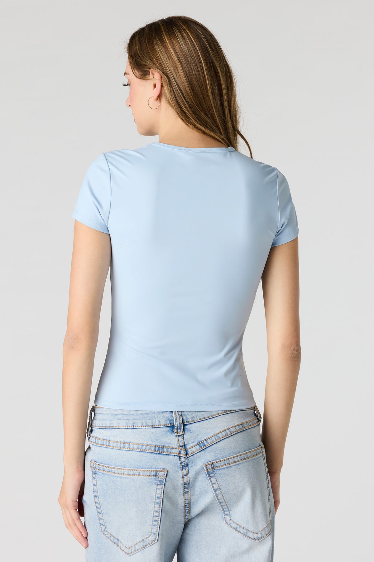 Vue alternative 2. T-shirt profilé en coton lourd de luxe