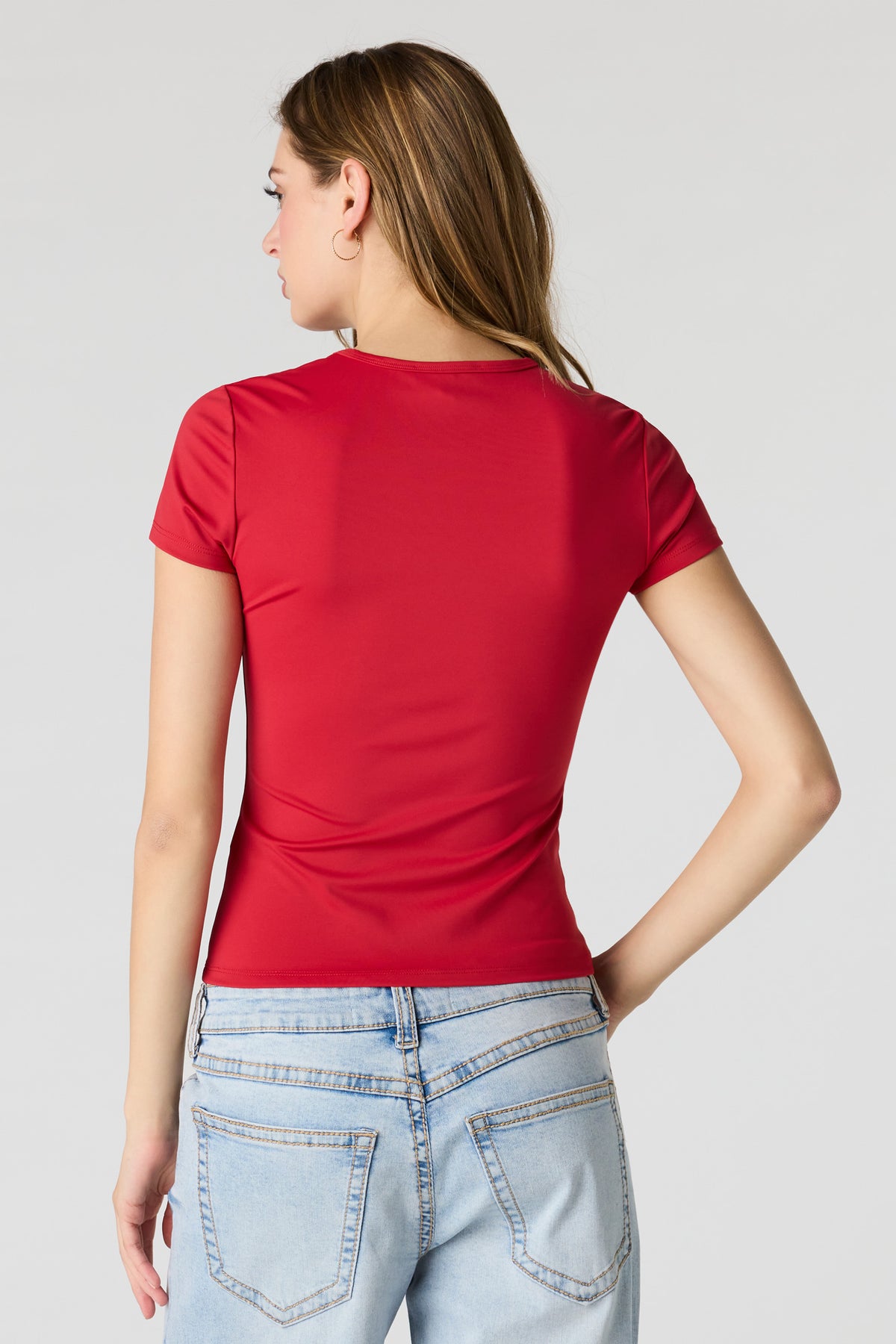 Vue alternative 2. T-shirt profilé en coton lourd de luxe