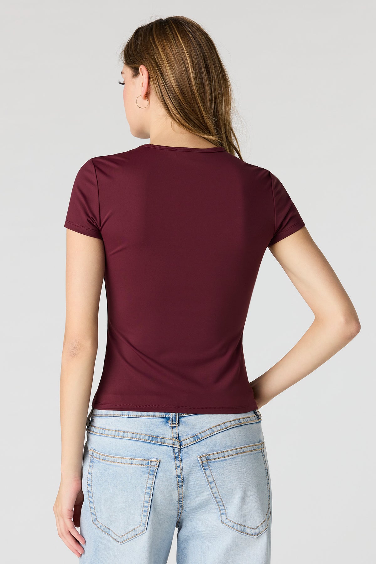 Vue alternative 2. T-shirt profilé en coton lourd de luxe