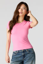 T-shirt profilé lourd de luxe