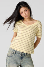 Luxe Heavy Cotton Boxy V-Neck T-Shirt
