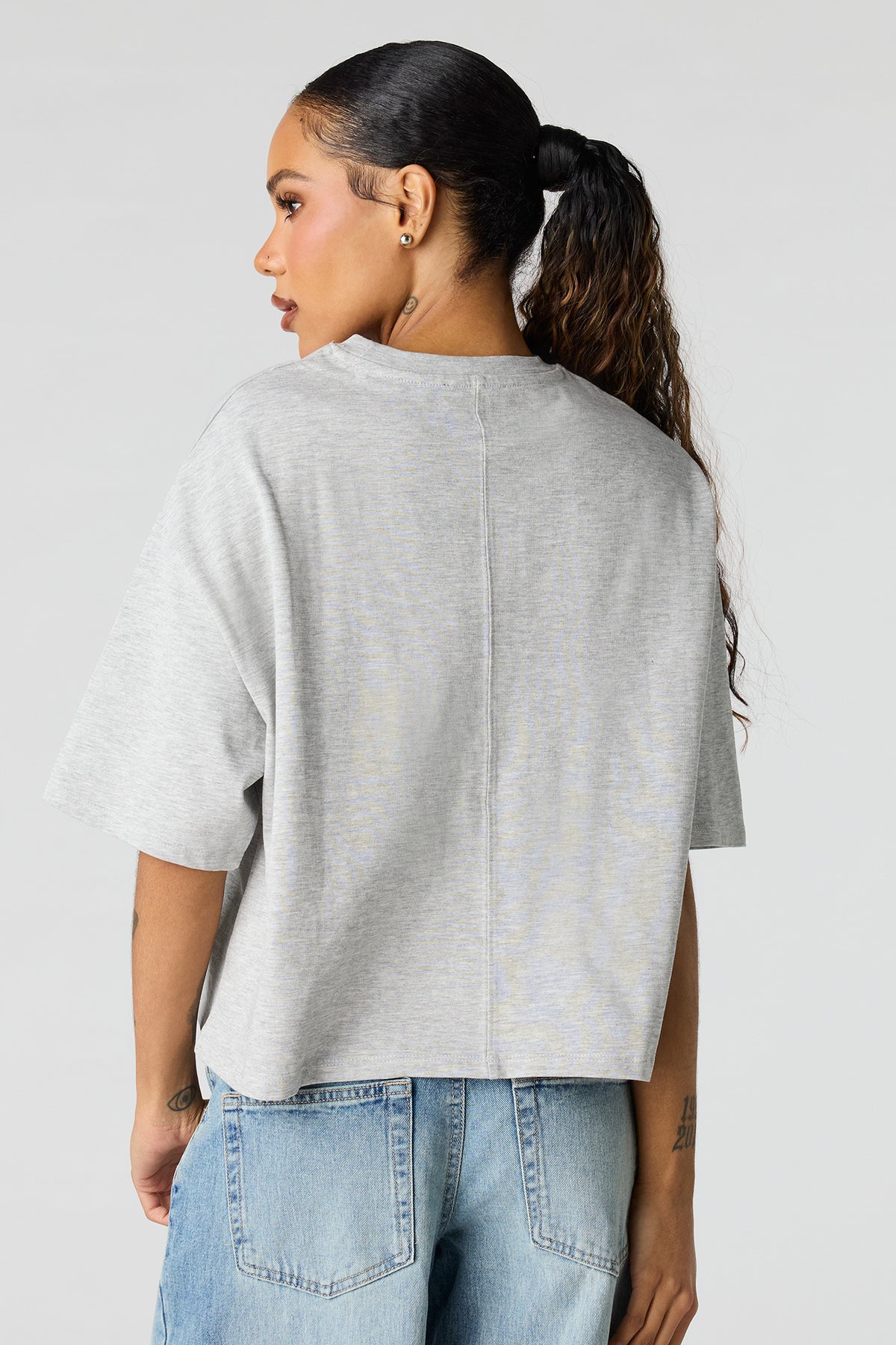 Vue alternative 2. T-shirt carré en coton de luxe épais