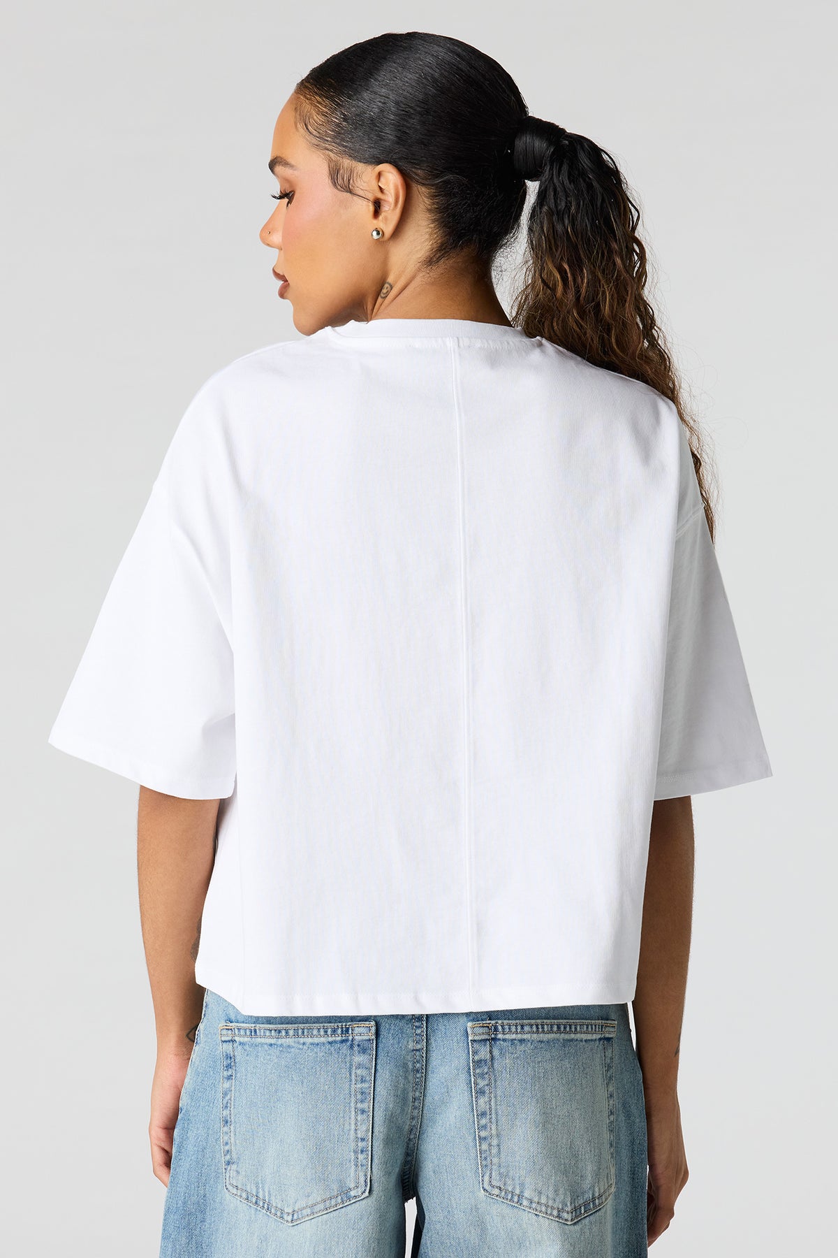 Vue alternative 2. T-shirt carré en coton de luxe épais