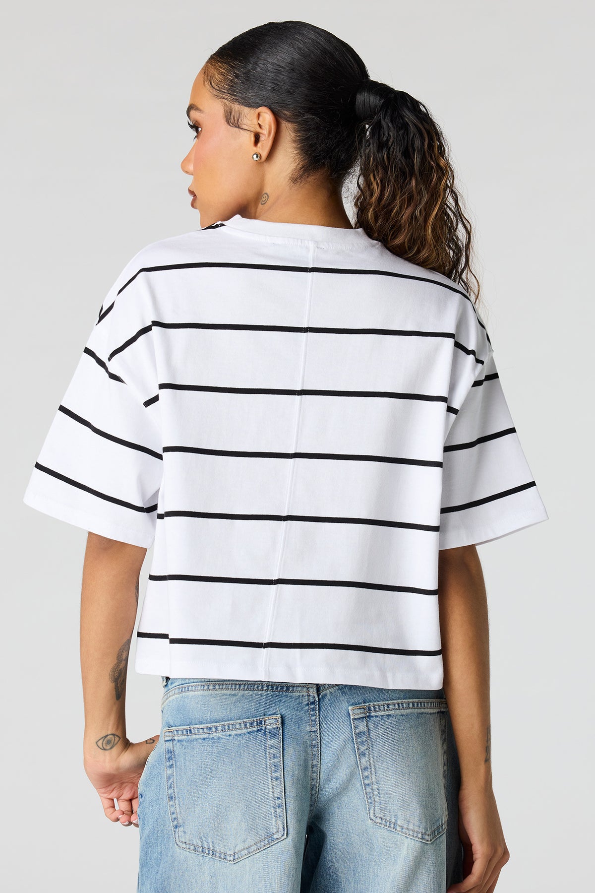 Vue alternative 2. T-shirt carré en coton de luxe épais
