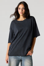 T-shirt surdimensionné carré en coton lourd de luxe