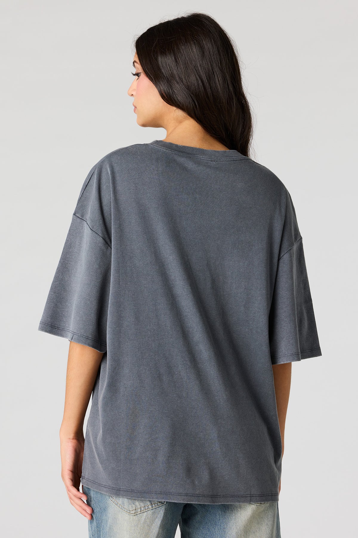Vue alternative 2. T-shirt surdimensionné carré en coton lourd de luxe