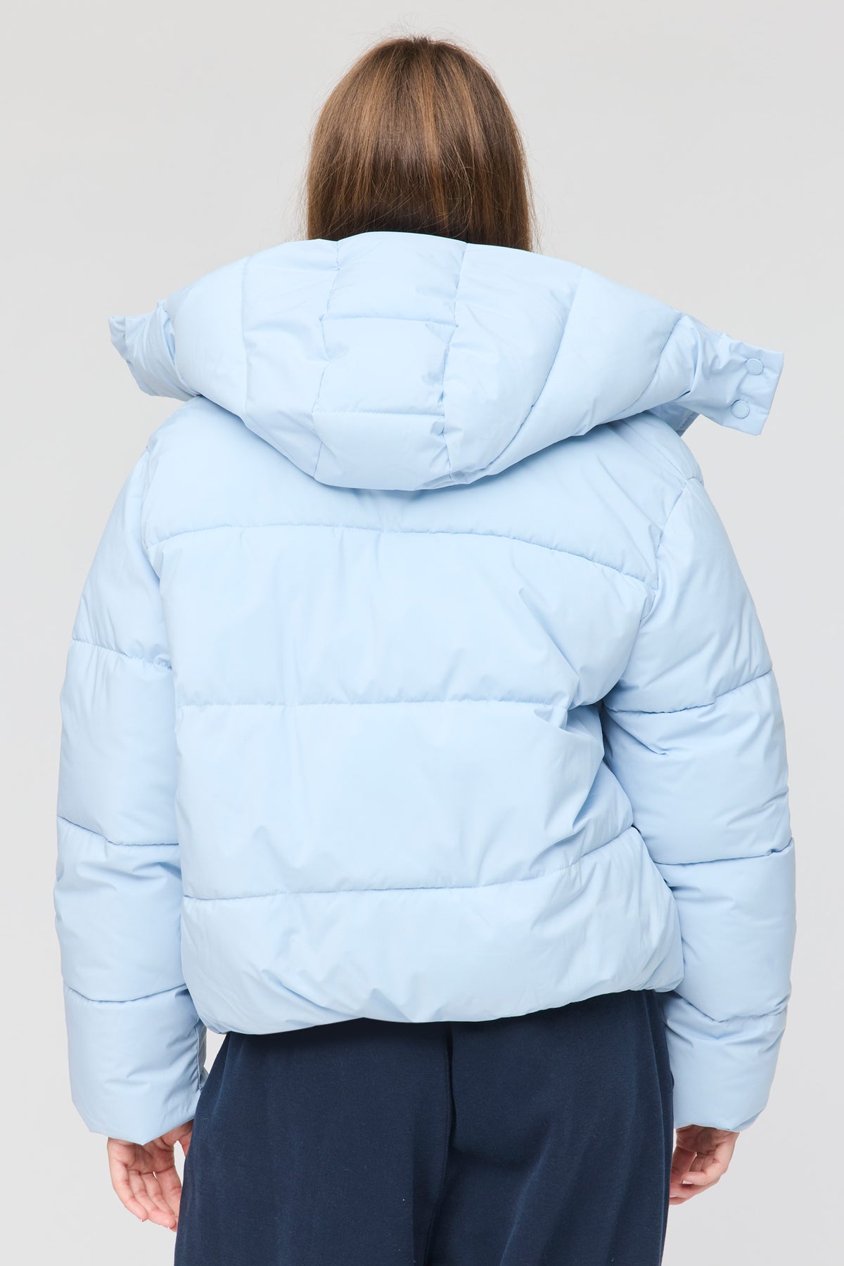 Alt View 2. All Day Short Puffer Jacket - Blue