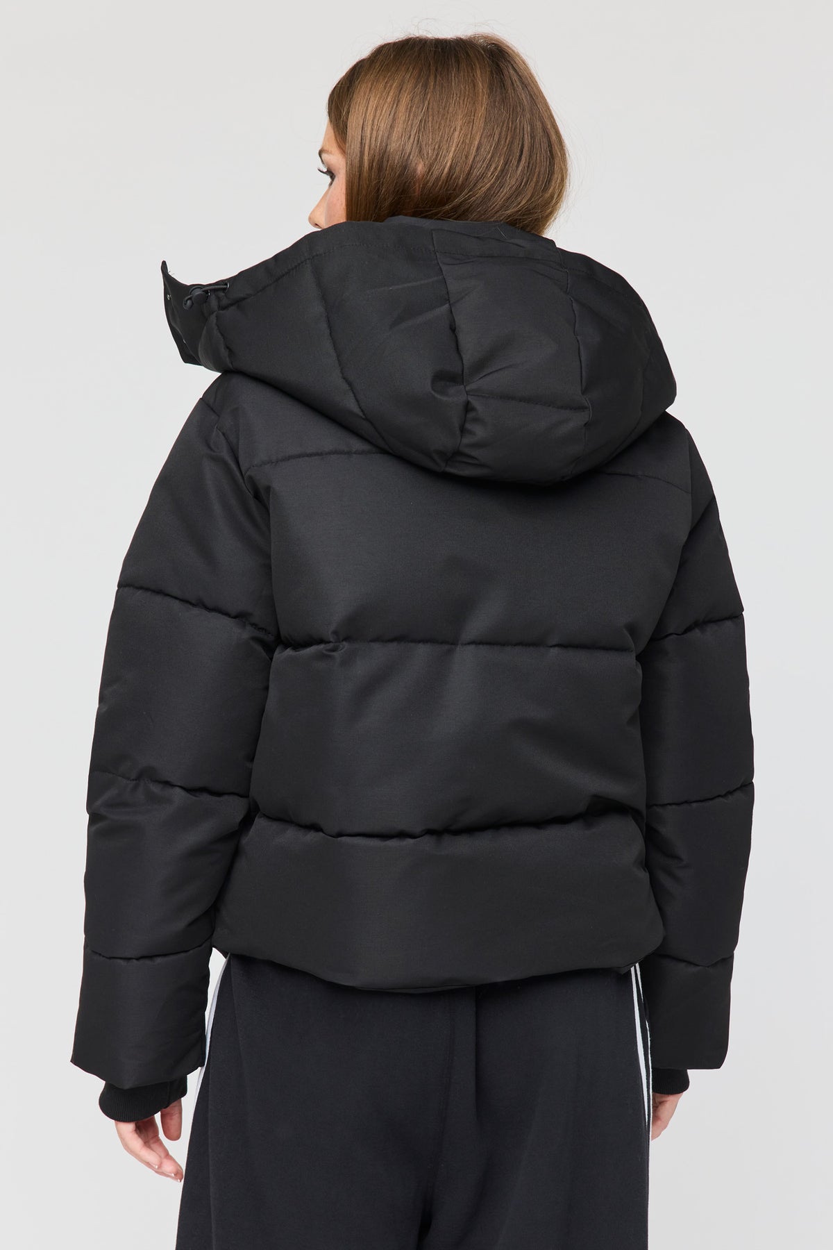 Alt View 2. City Short Puffer Jacket - Black
