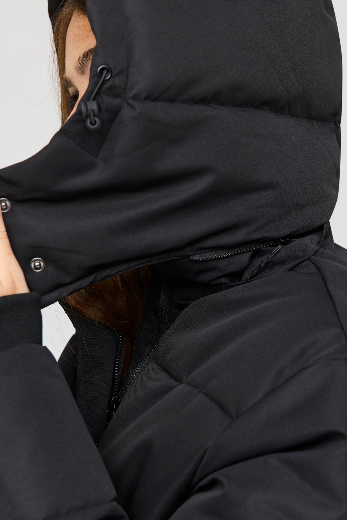 Alt View 4. City Short Puffer Jacket - Black