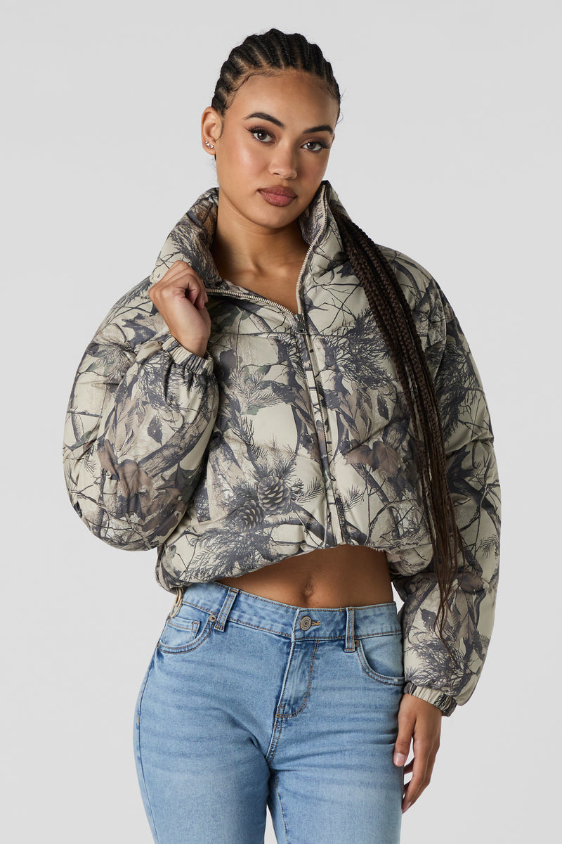 Veste bouffante doublée de Sherpa