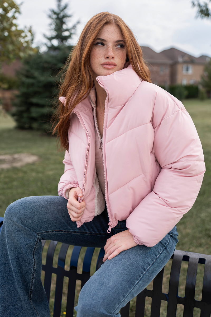 Sherpa Lined Puffer Jacket