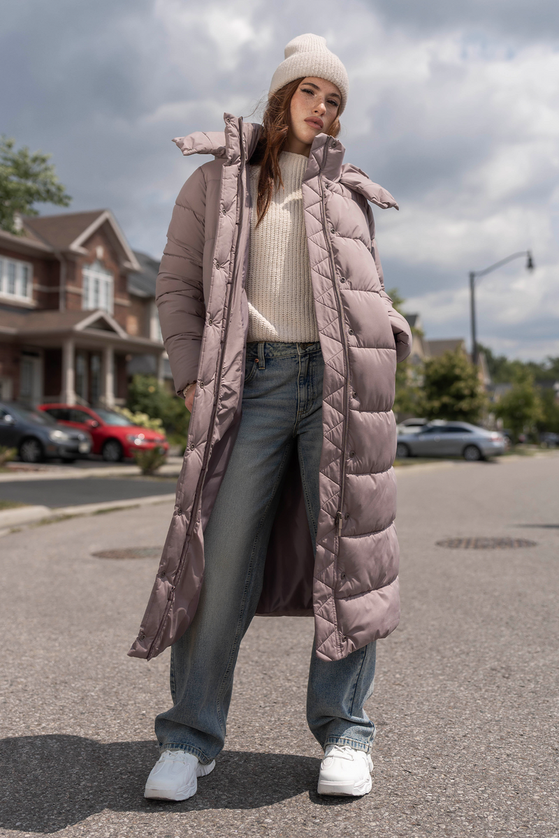 Longline Puffer Jacket