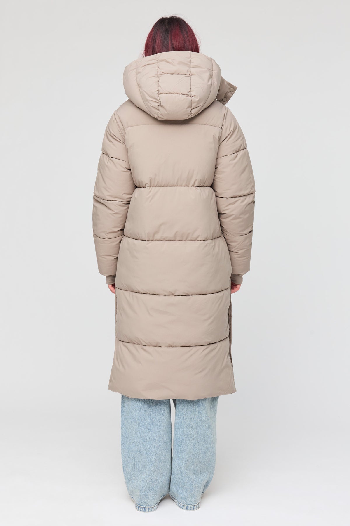 Alt View 3. All Day Maxi Puffer Jacket - Taupe