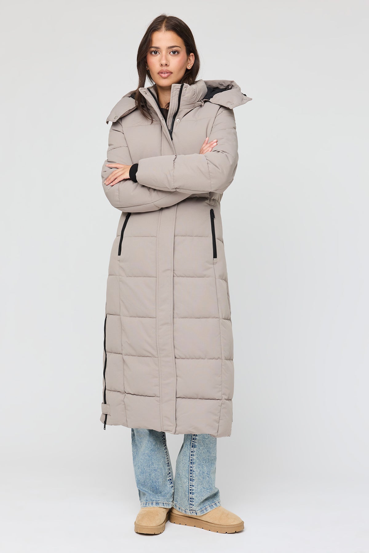 City Maxi Puffer - Taupe
