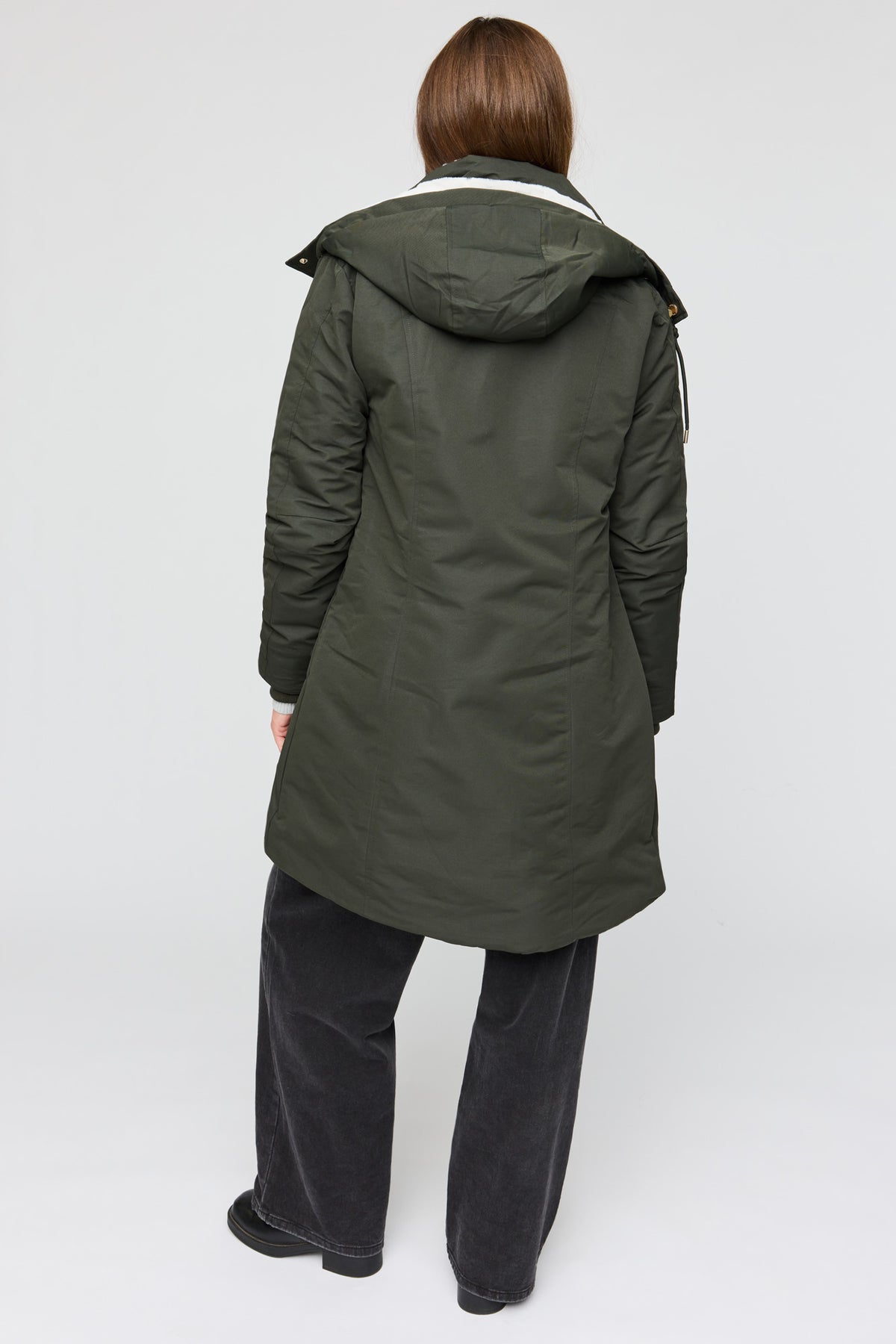 Vue alternative 3. Parka midi doublé de similifourrure