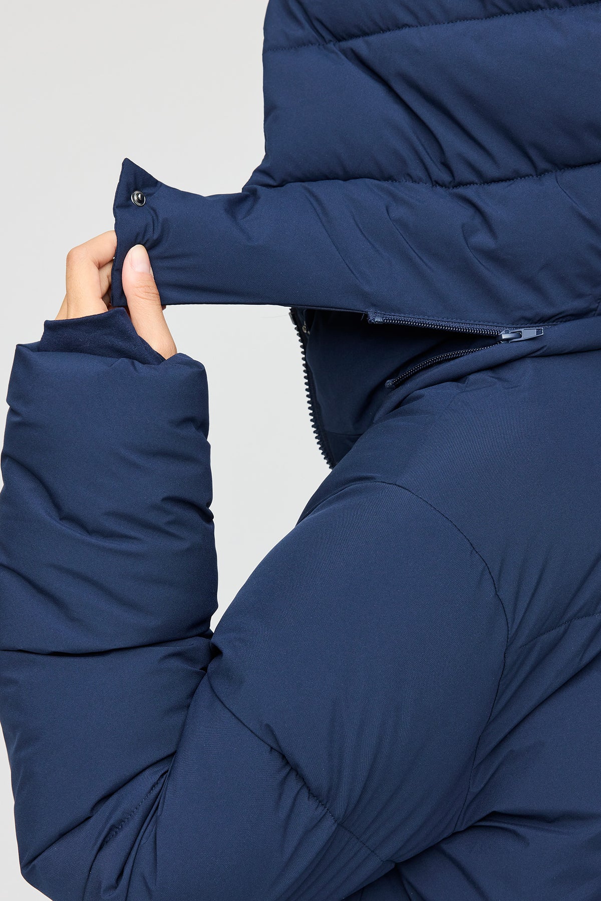 Alt View 4. All Day Maxi Puffer Jacket - Navy