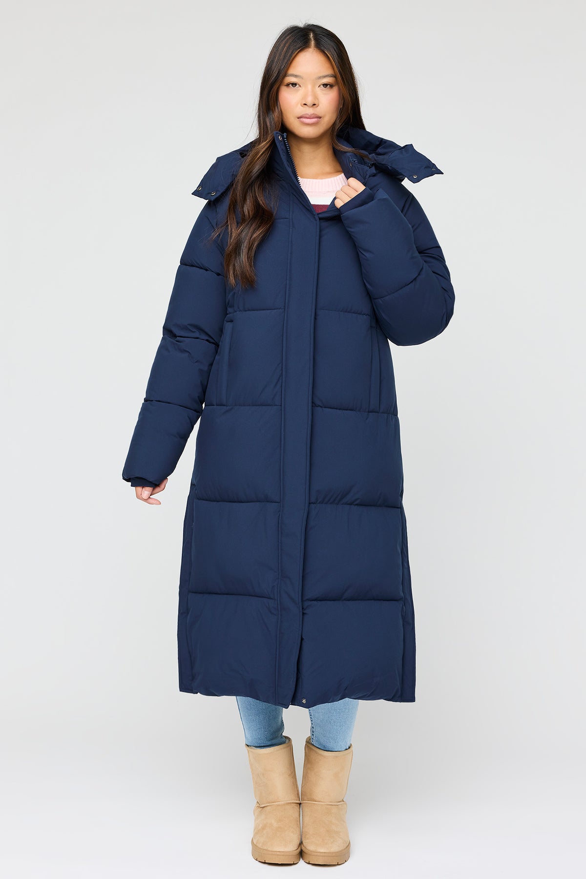 All Day Maxi Puffer Jacket - Navy