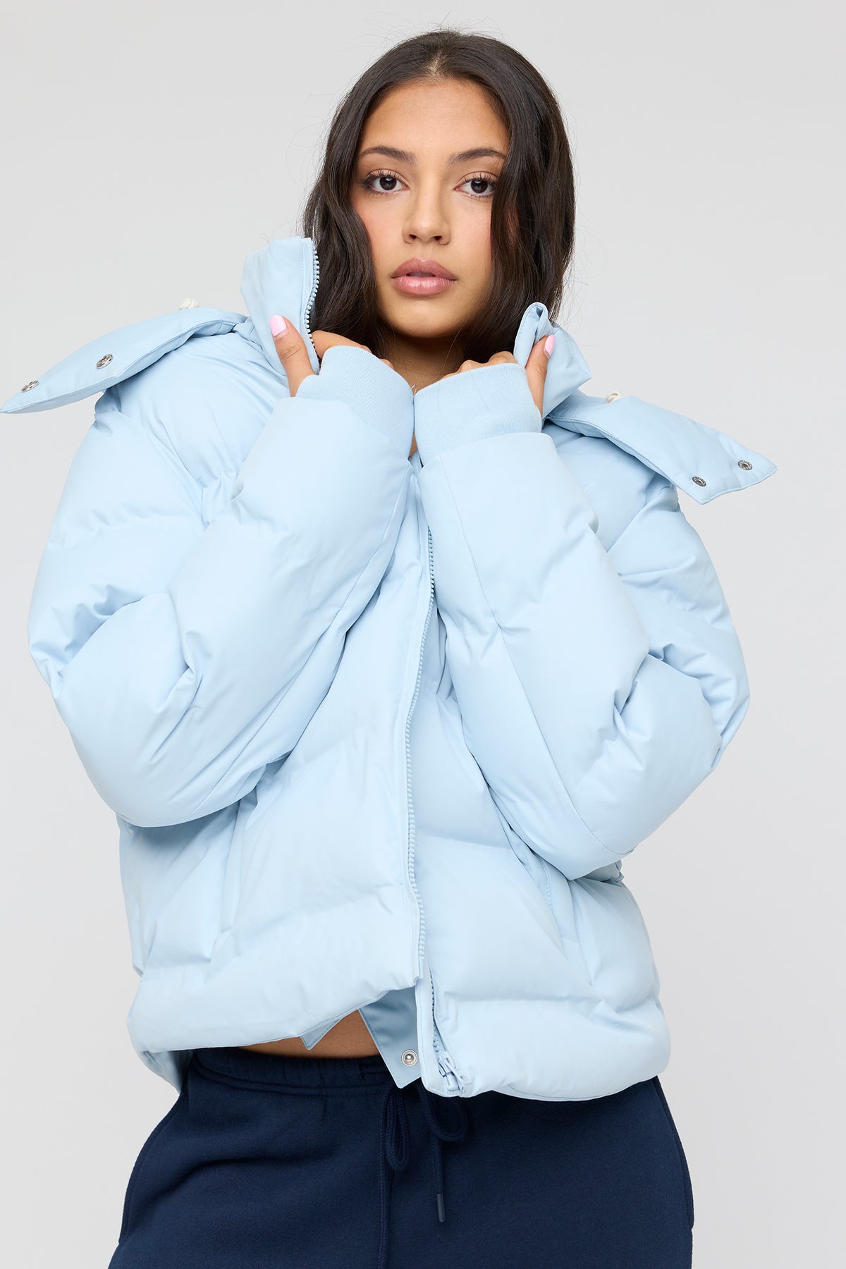Seamless Ski Puffer Jacket - Blue