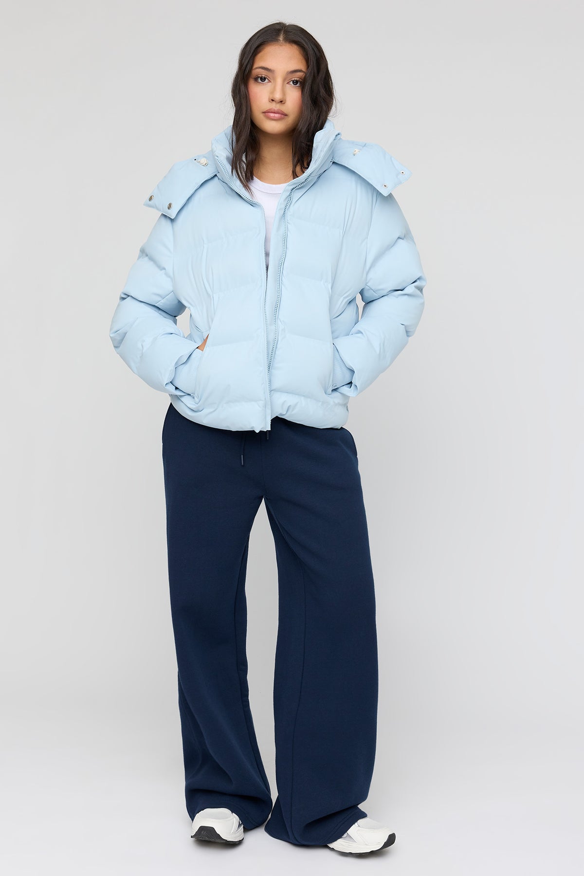 Alt View 3. Seamless Ski Puffer Jacket - Blue