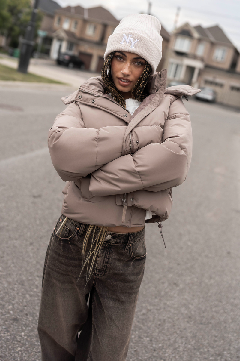Puffer Jacket with Removable Hood