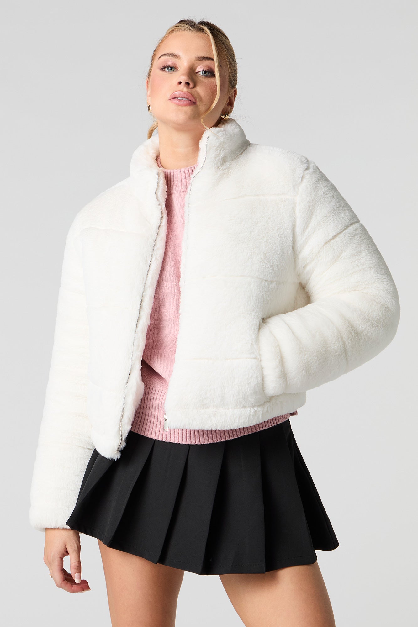 Faux Fur Puffer Jacket – Urban Planet