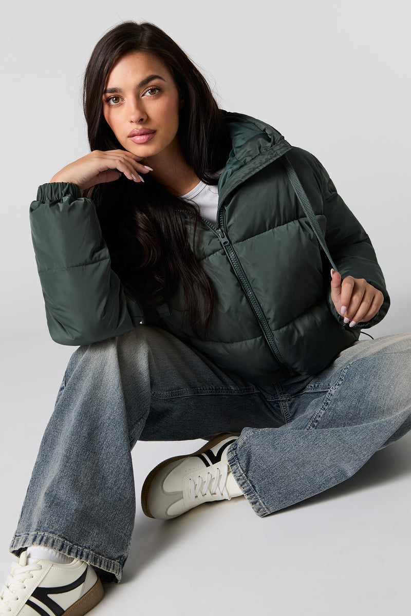 Blouson matelassé coupe garçonne