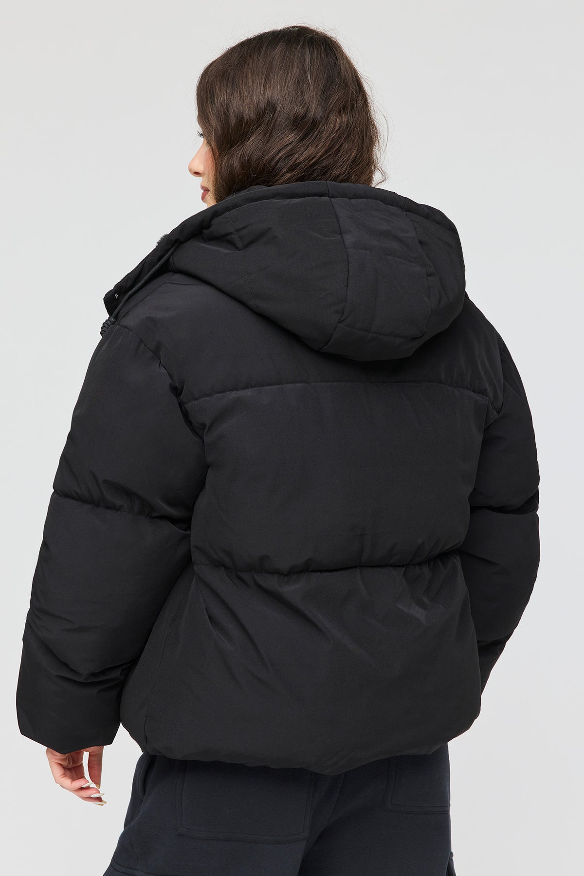 Vue alternative 2. Blouson bouffant Cozy Lux court doublé de similifourrure