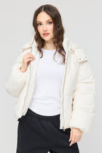 Blouson bouffant Cozy Lux court doublé de similifourrure