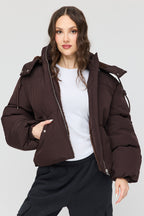 Blouson bouffant Cozy Lux court doublé de similifourrure