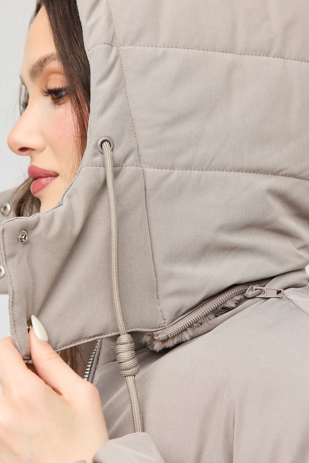 Vue alternative 4. Blouson bouffant Cozy Lux court doublé de similifourrure