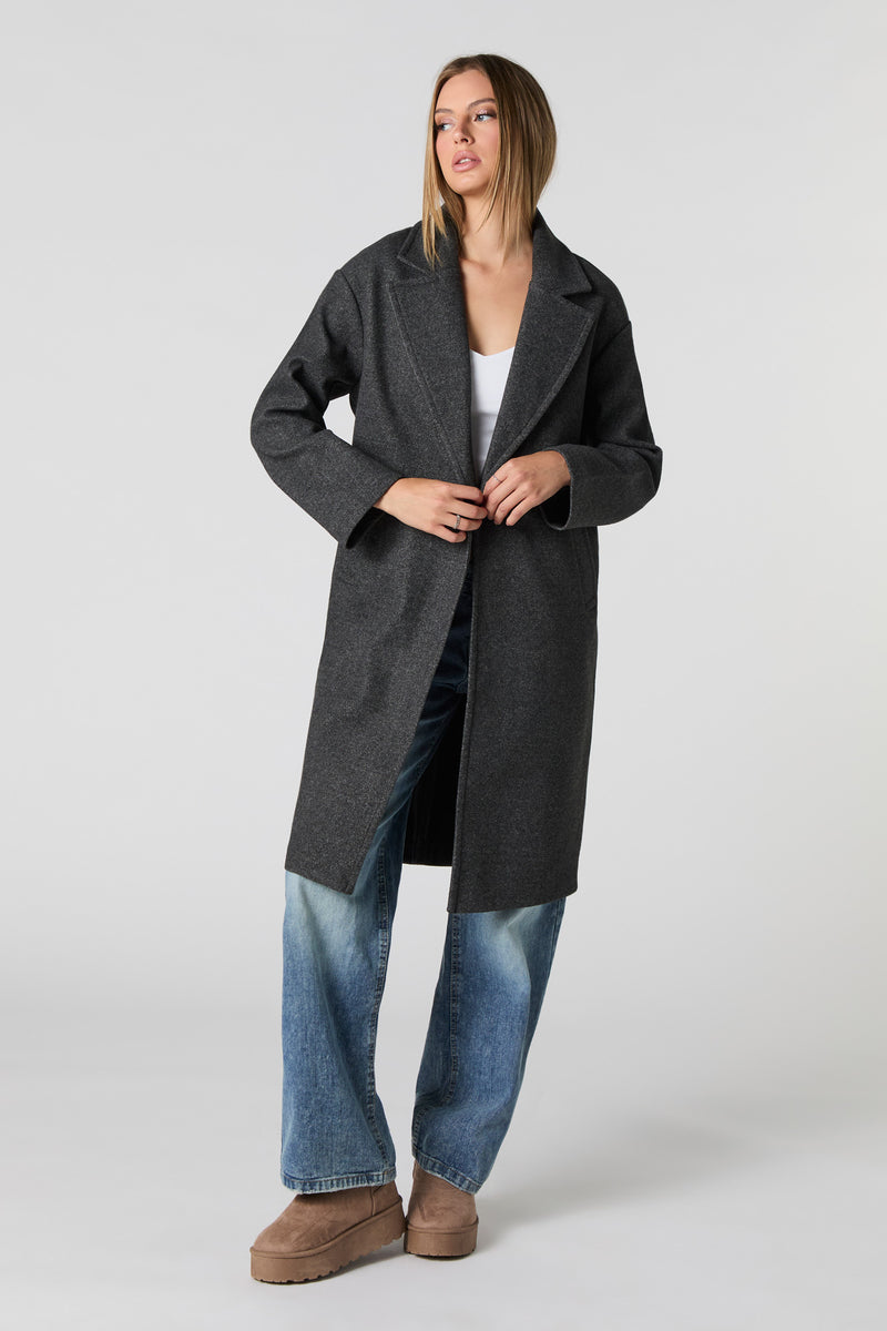 Manteau longueur midi à un bouton