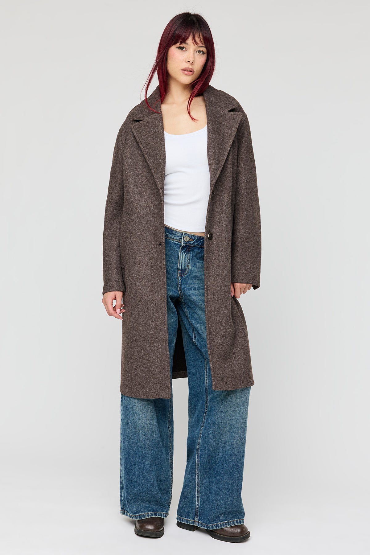 Trench midi boutonné