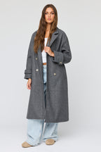 Double Breasted Midi Coat