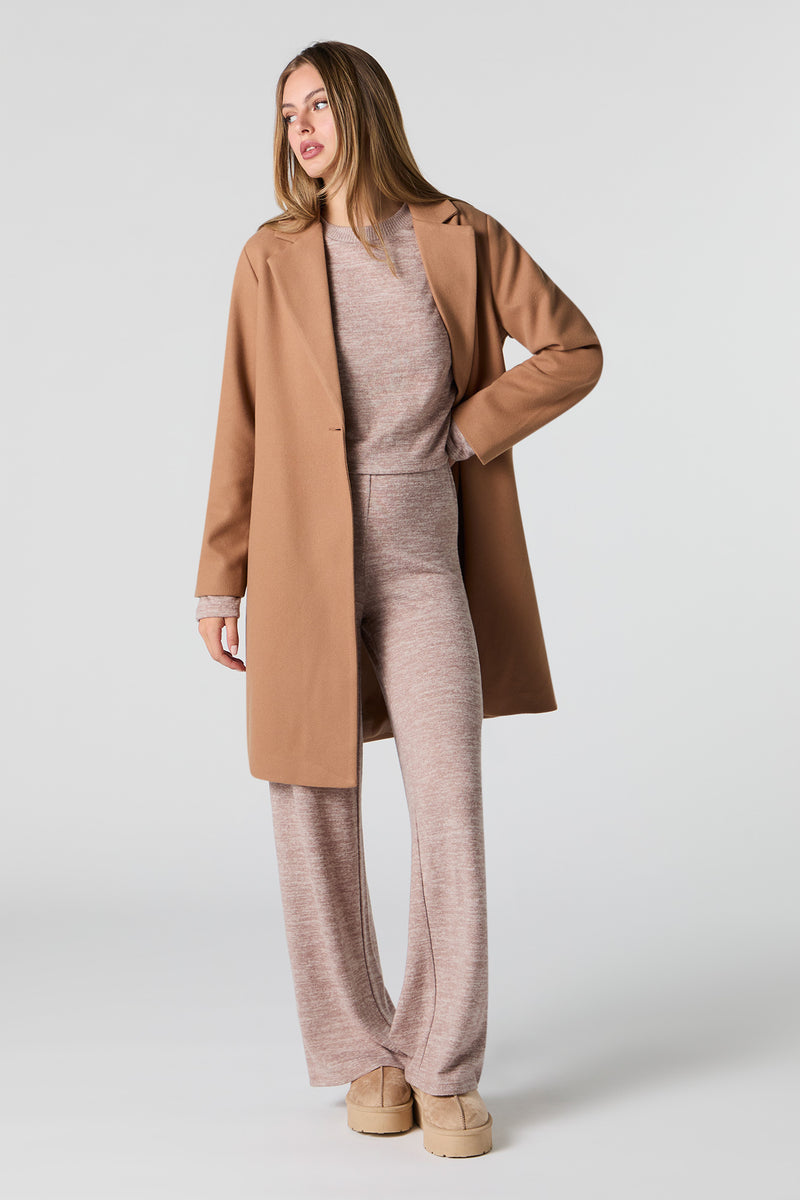 Manteau long à un bouton