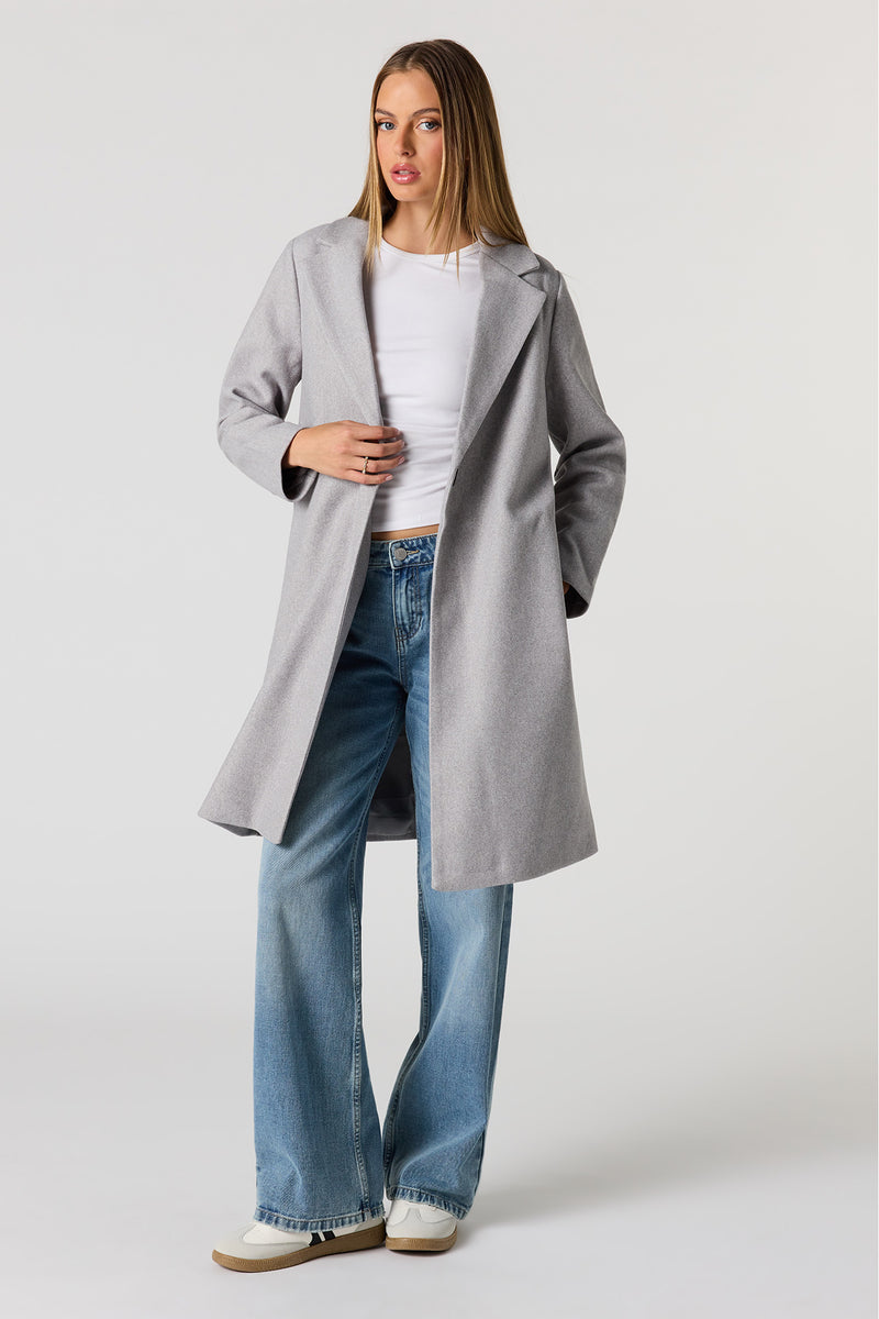 Manteau long à un bouton