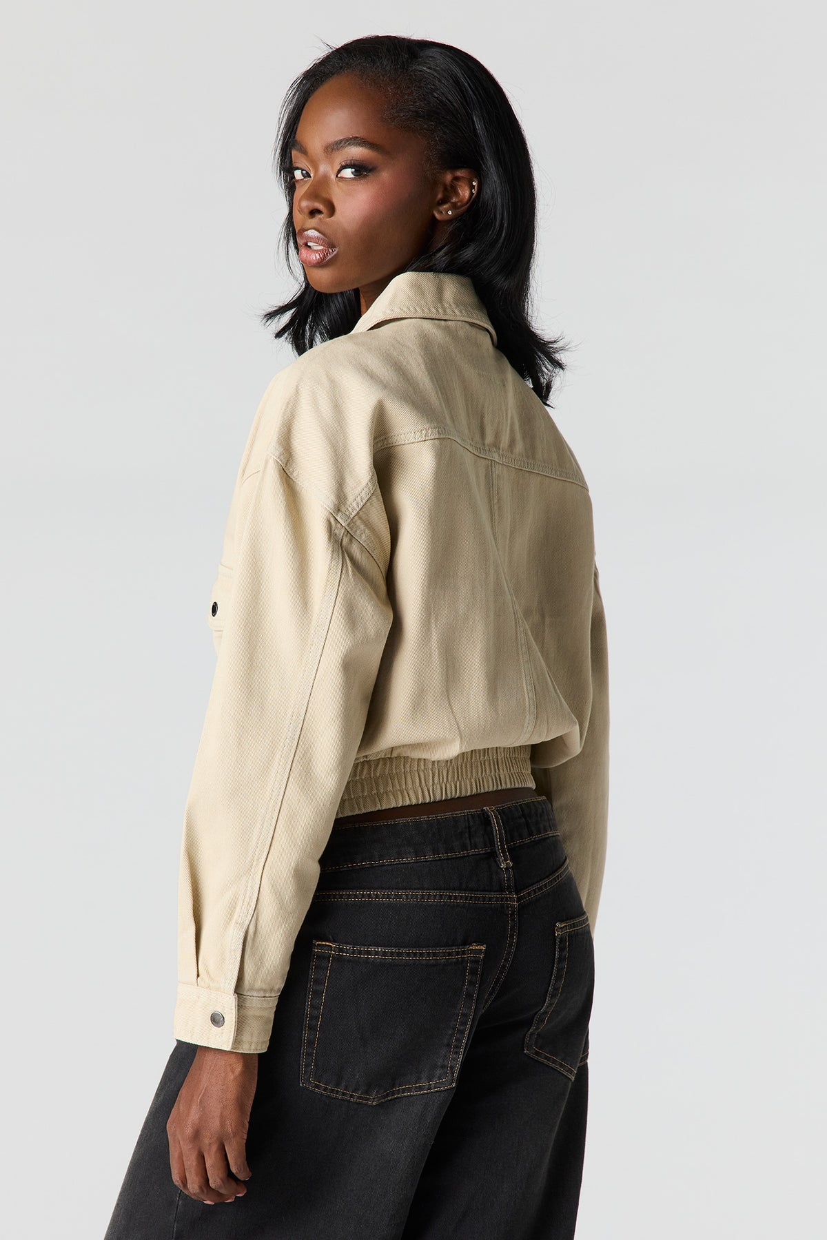 Alt View 2. Collared Jacket - Tan