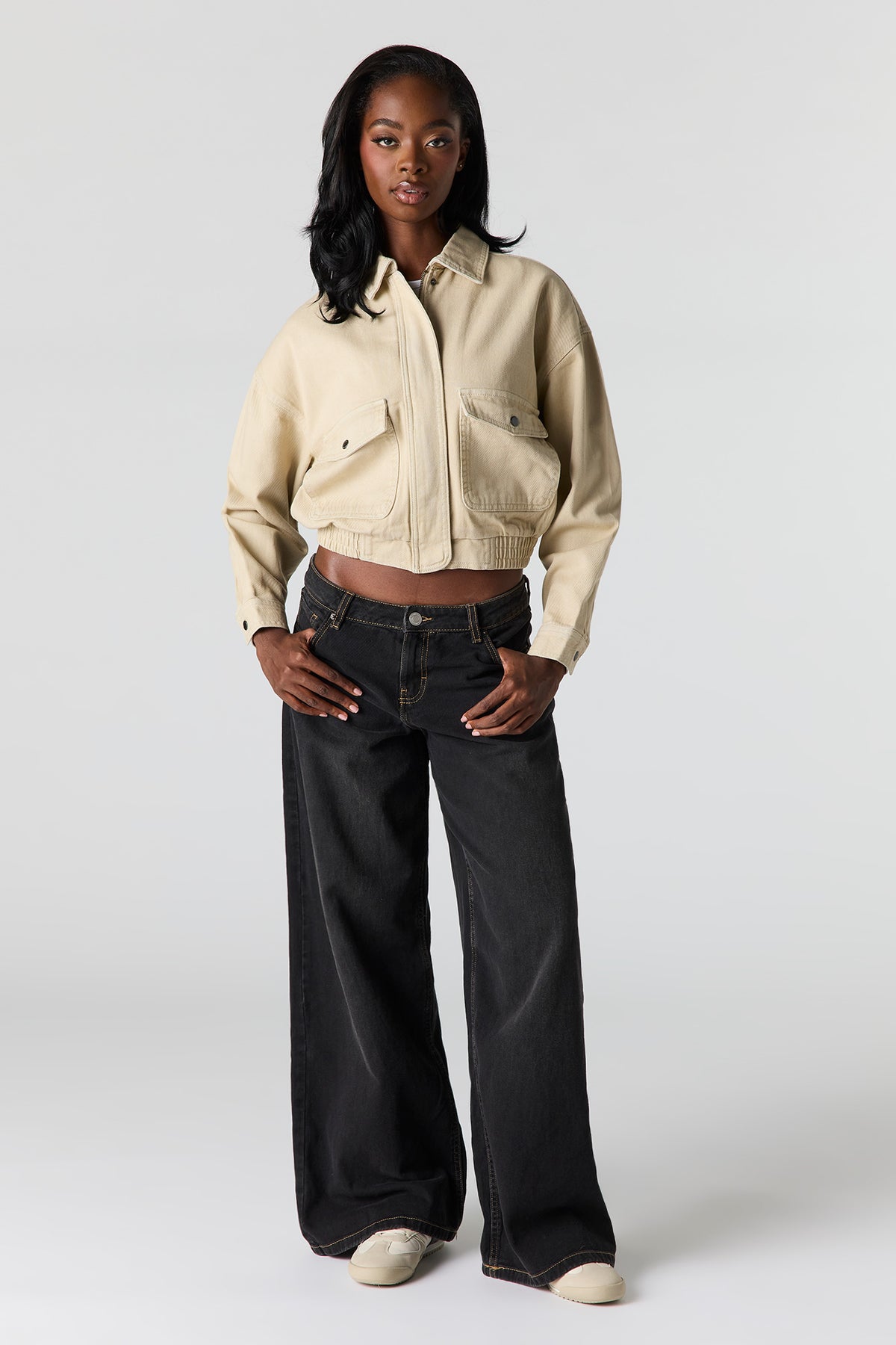 Alt View 3. Collared Jacket - Tan