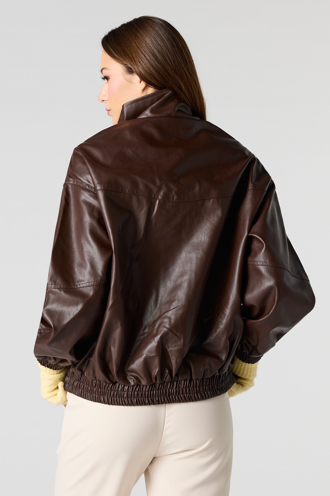 Oversized Faux Leather Jacket – Urban Planet