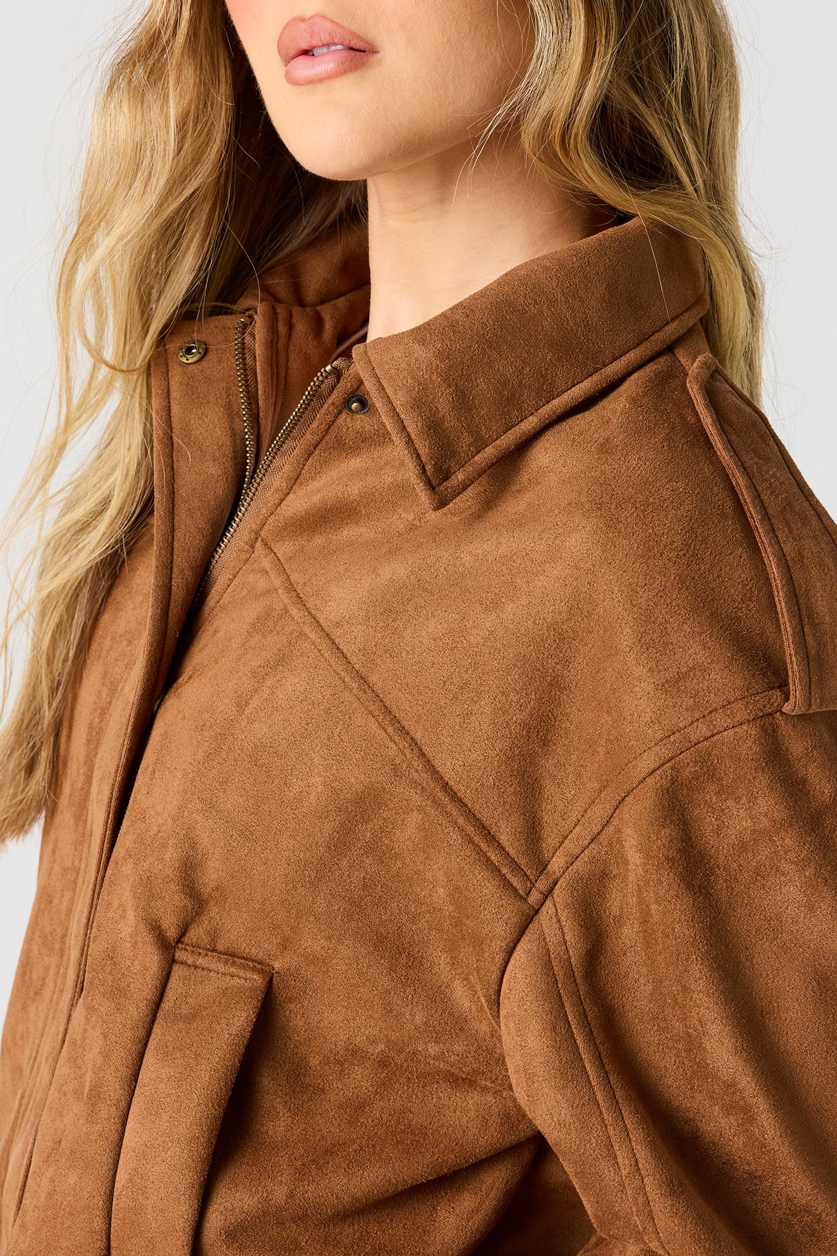Vue alternative 8. Blouson aviateur en similisuède